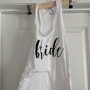 Small white bride tank.